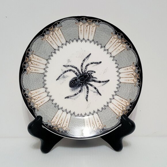 NEW Williams Sonoma Mixed Set of 4 Spooky Soiree Appetizer Plates Halloween - Picture 5 of 9